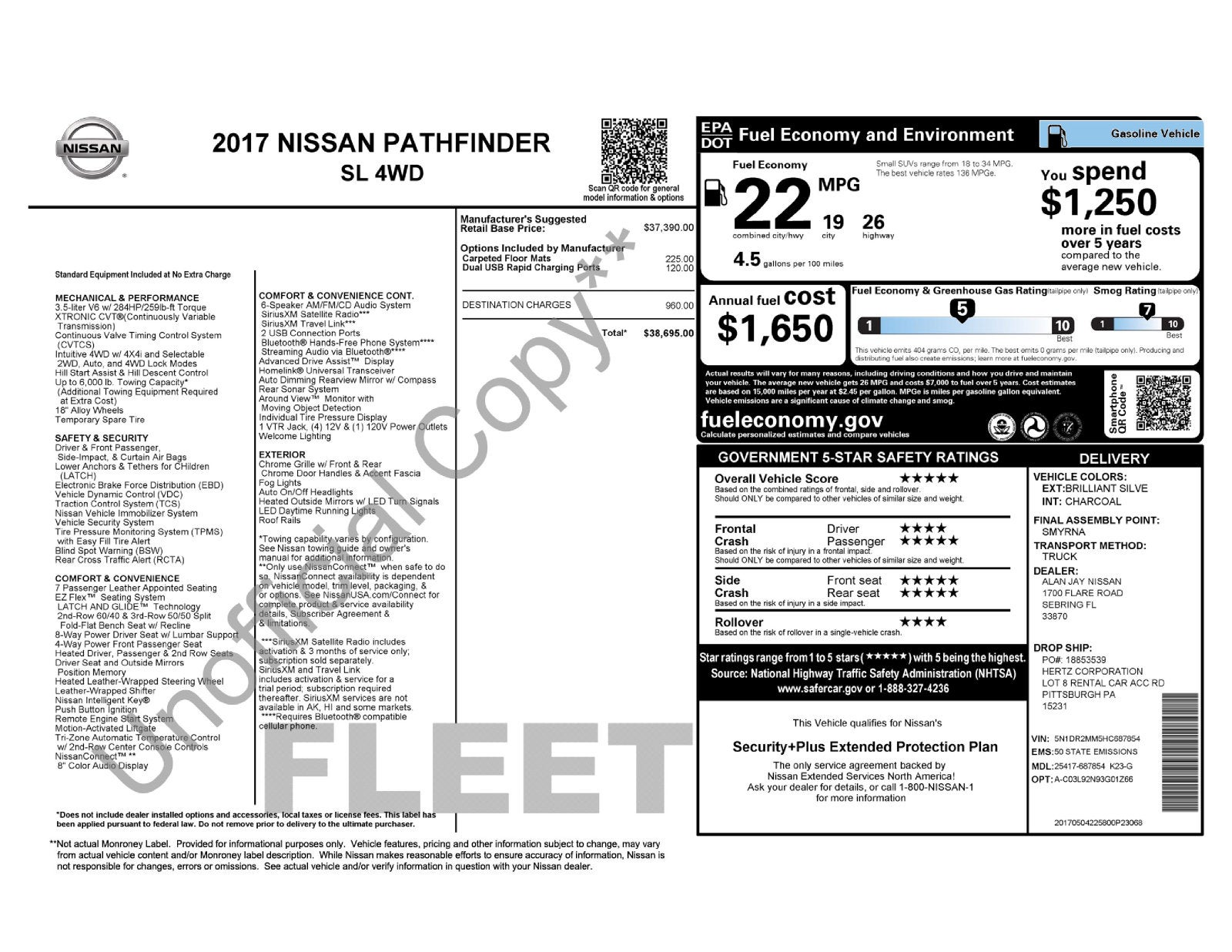 2017 Nissan Pathfinder SL